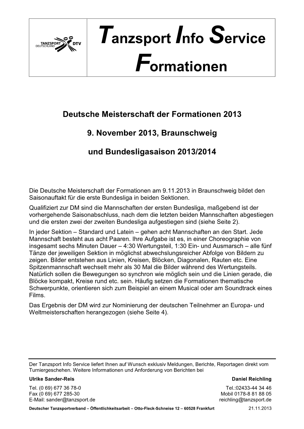 Deutsche Meisterschaft Formationen Standard Und Latein