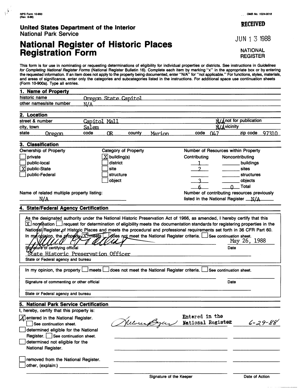 National Register of Historic Places Registration Form