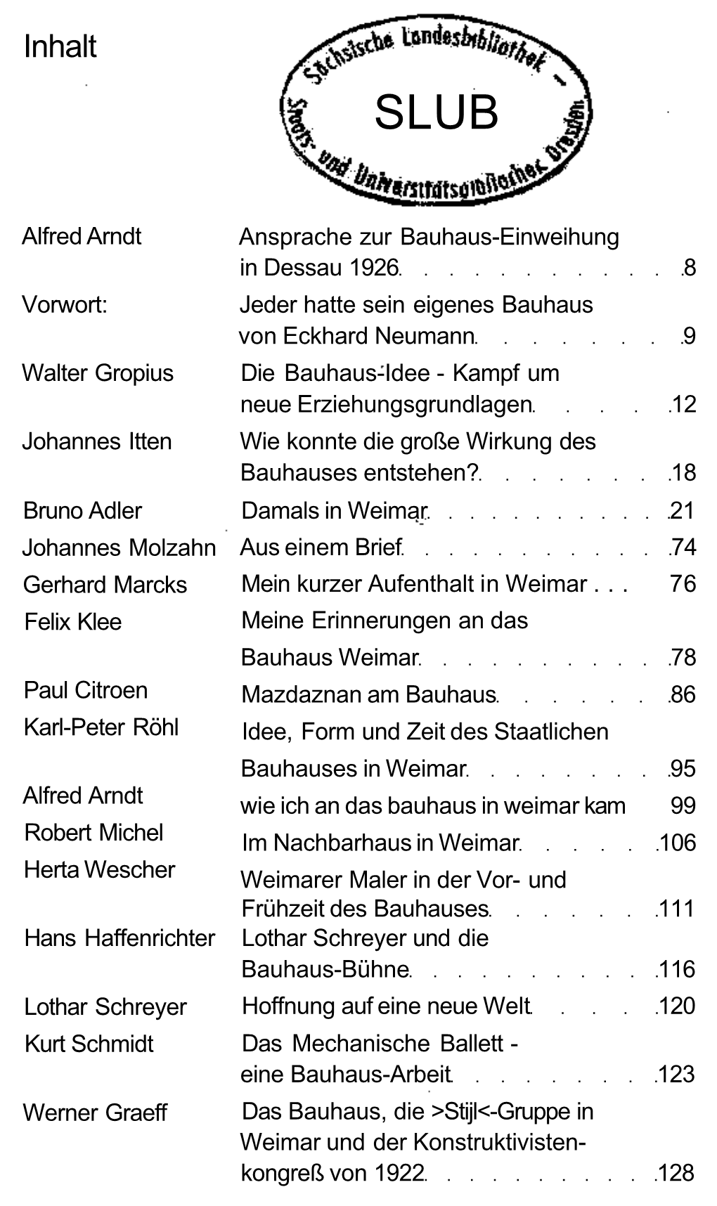 Bauhaus Und Bauhäusler : Erinnerungen Und Bekenntnisse / Hrsg