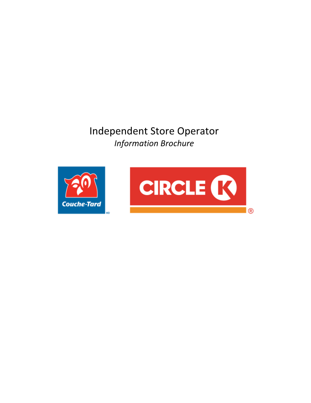 Independent Store Operator Information Brochure