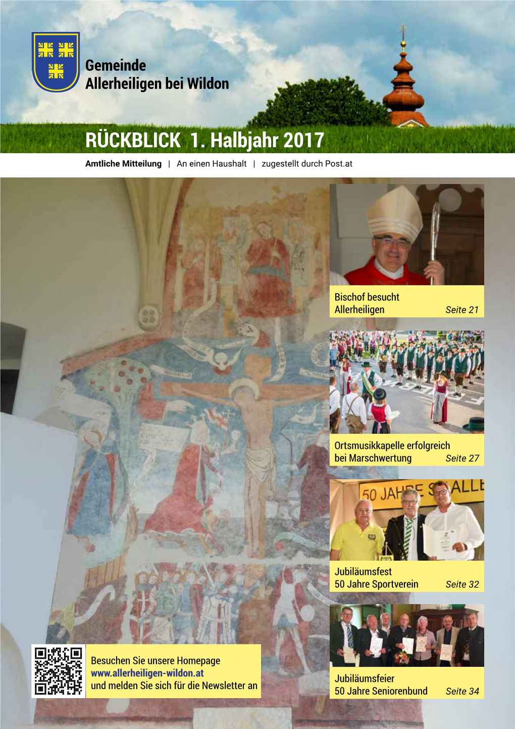 RÜCKBLICK 1. Halbjahr 2017 Amtliche Mitteilung | an Einen Haushalt | Zugestellt Durch Post.At