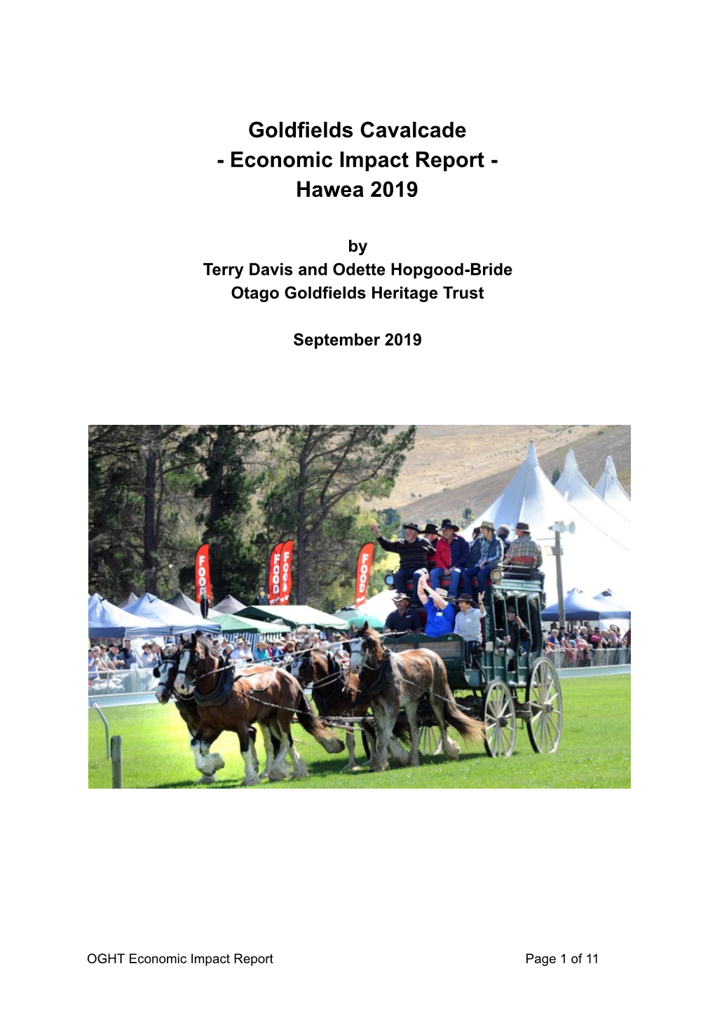 Economic Impact Report - Hawea 2019