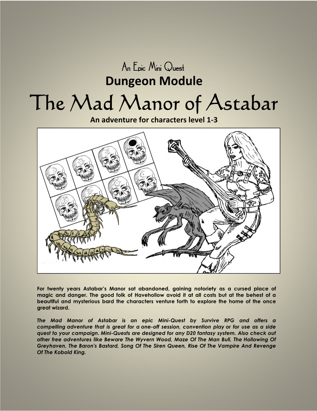 The Mad Manor of Astabar (V3) [David Dudka] [5E].Pdf