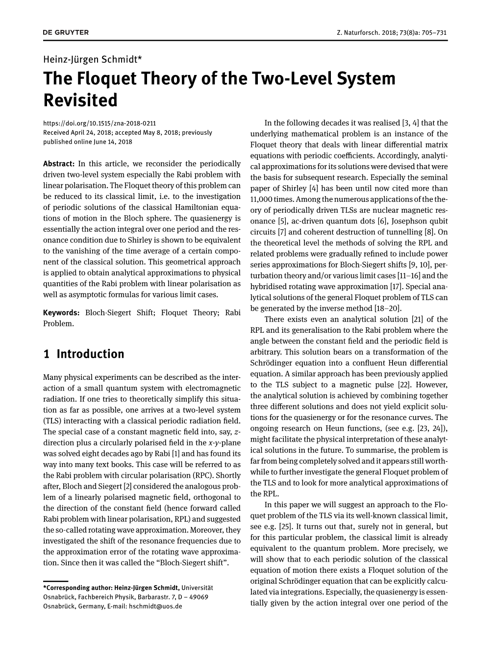 The Floquet Theory of the Two-Level System Revisited