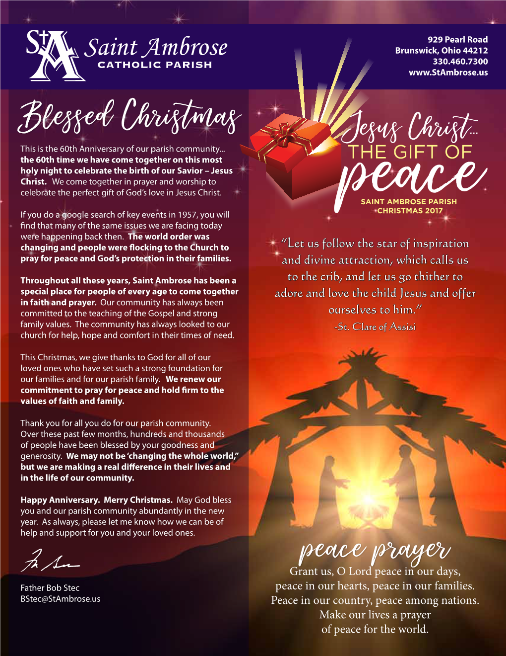 Blessed Christmas Peace Prayer