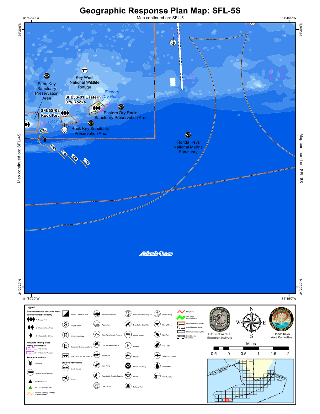 SFL-5S 81°52'30"W Map Continued On: SFL-5 !!!!!! 81°45'0"W ! ! !