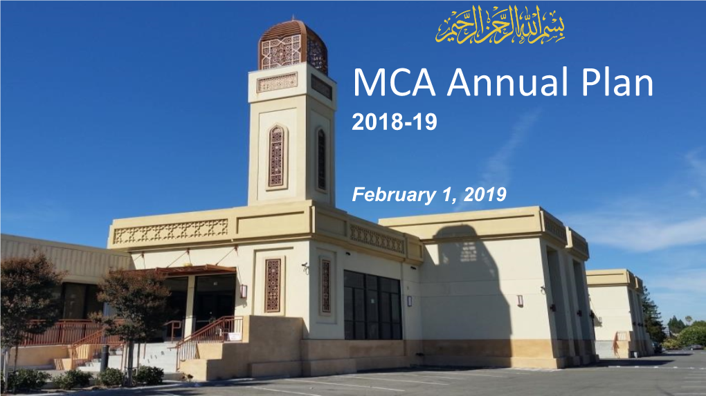 MCA Annual Plan 2018-19