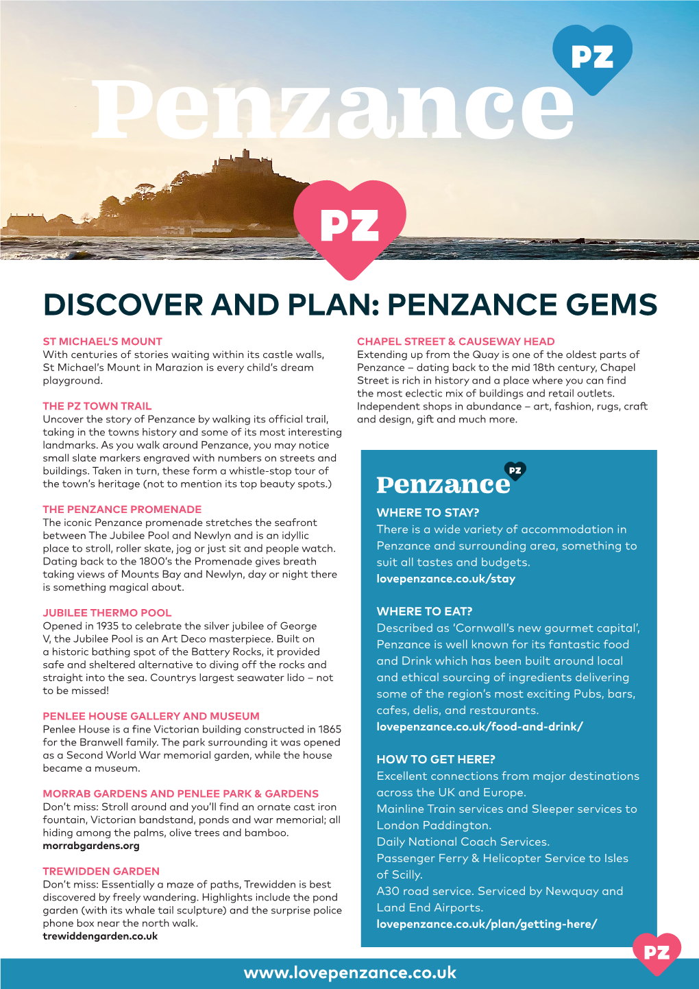 Discover and Plan: Penzance Gems