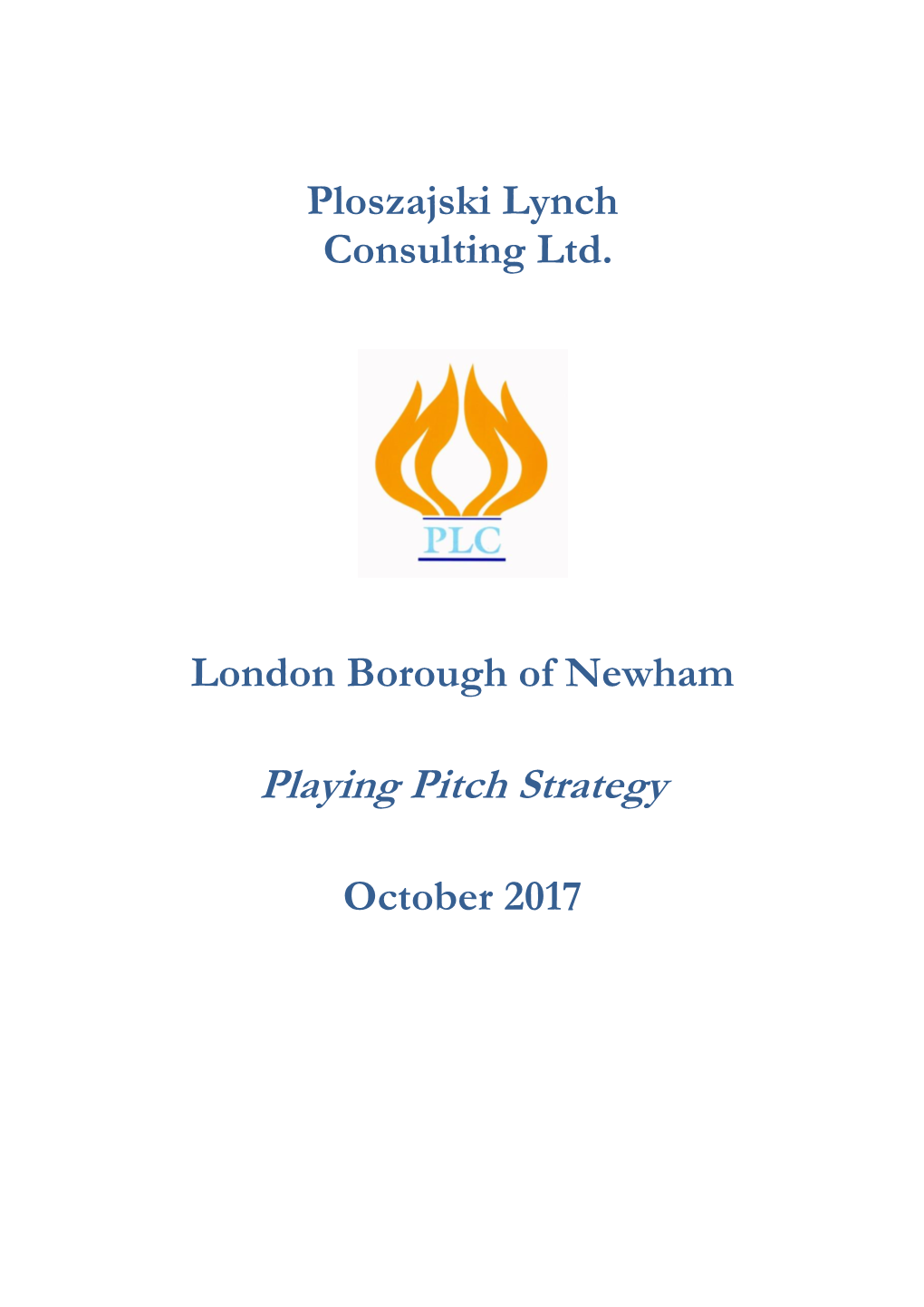 Newham Playing Pitch Strategy