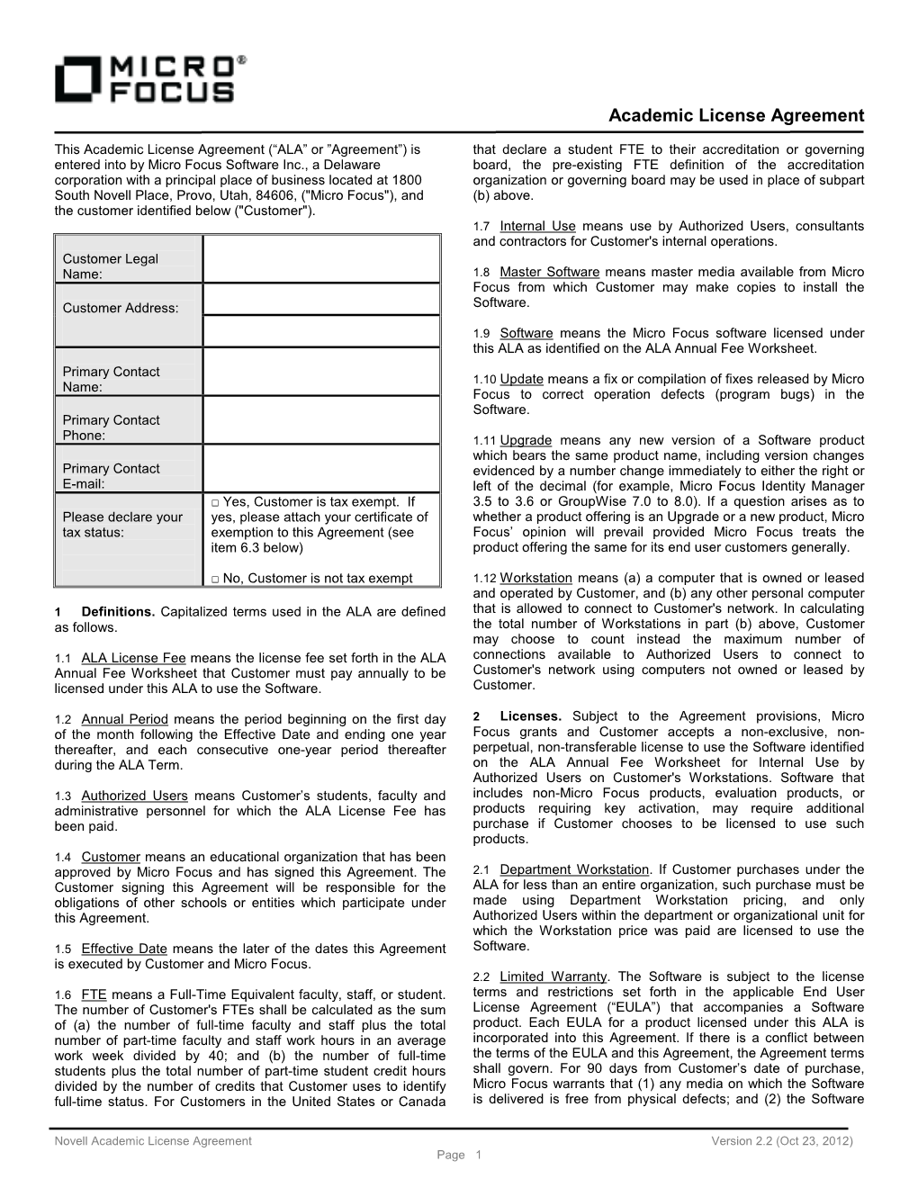 Novell Customer Connections