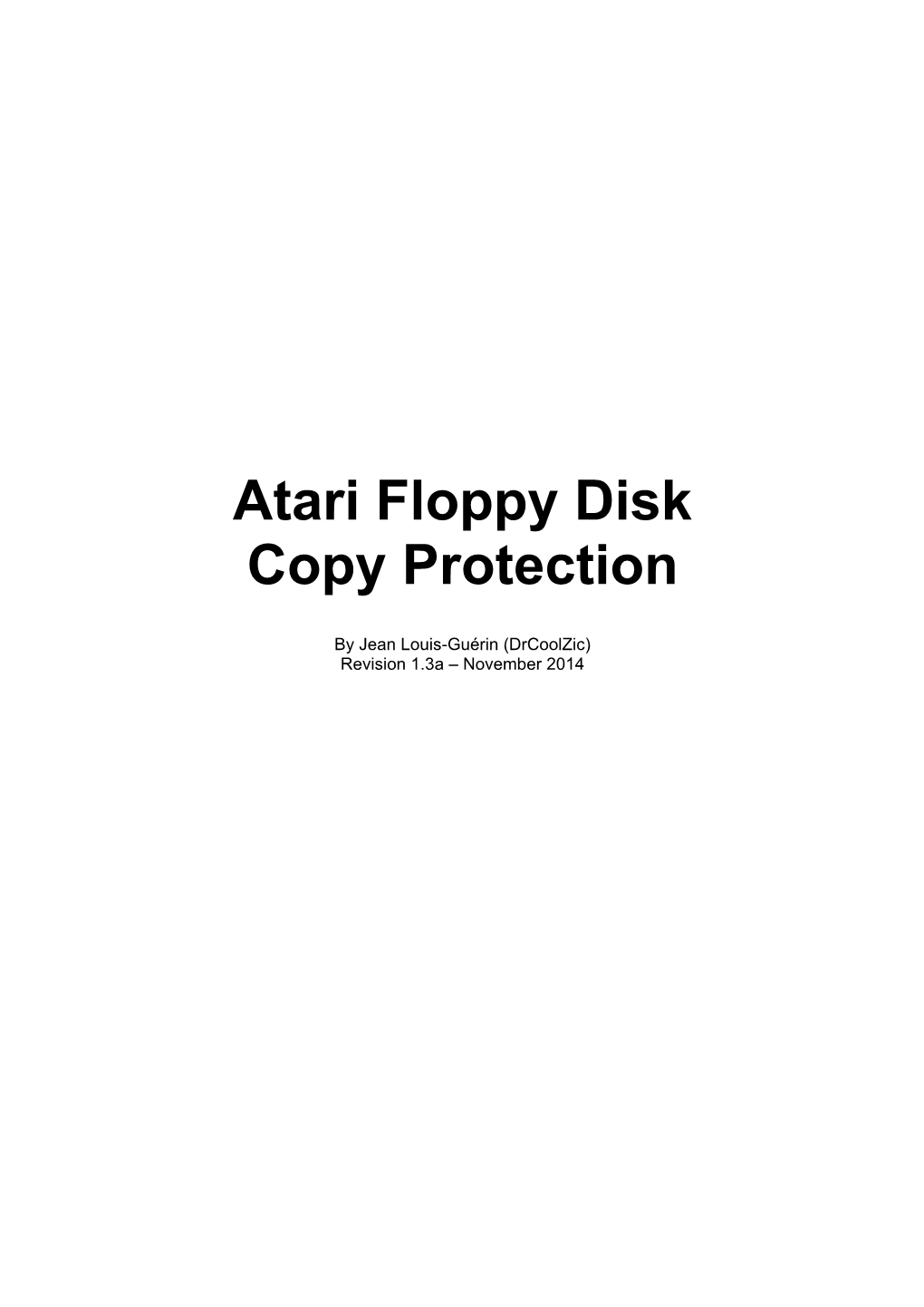 Atari Copy Protection