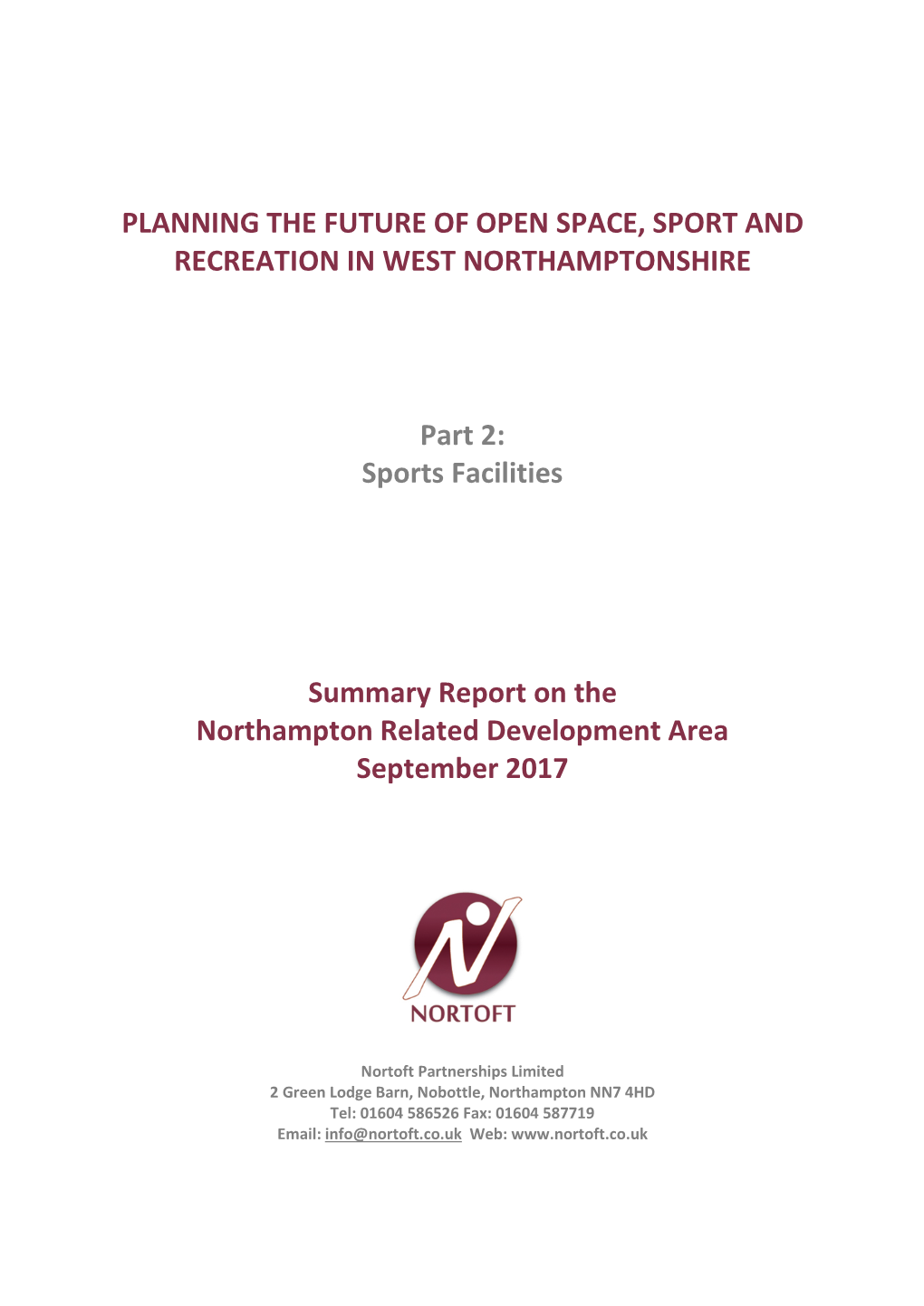 Part 2: NRDA Built Facilities Summary Report
