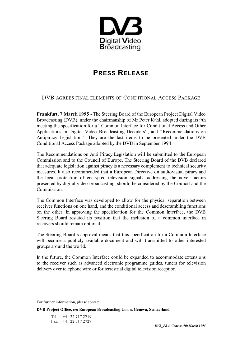 Press Release