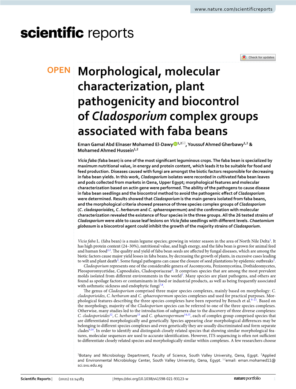 Morphological, Molecular Characterization, Plant