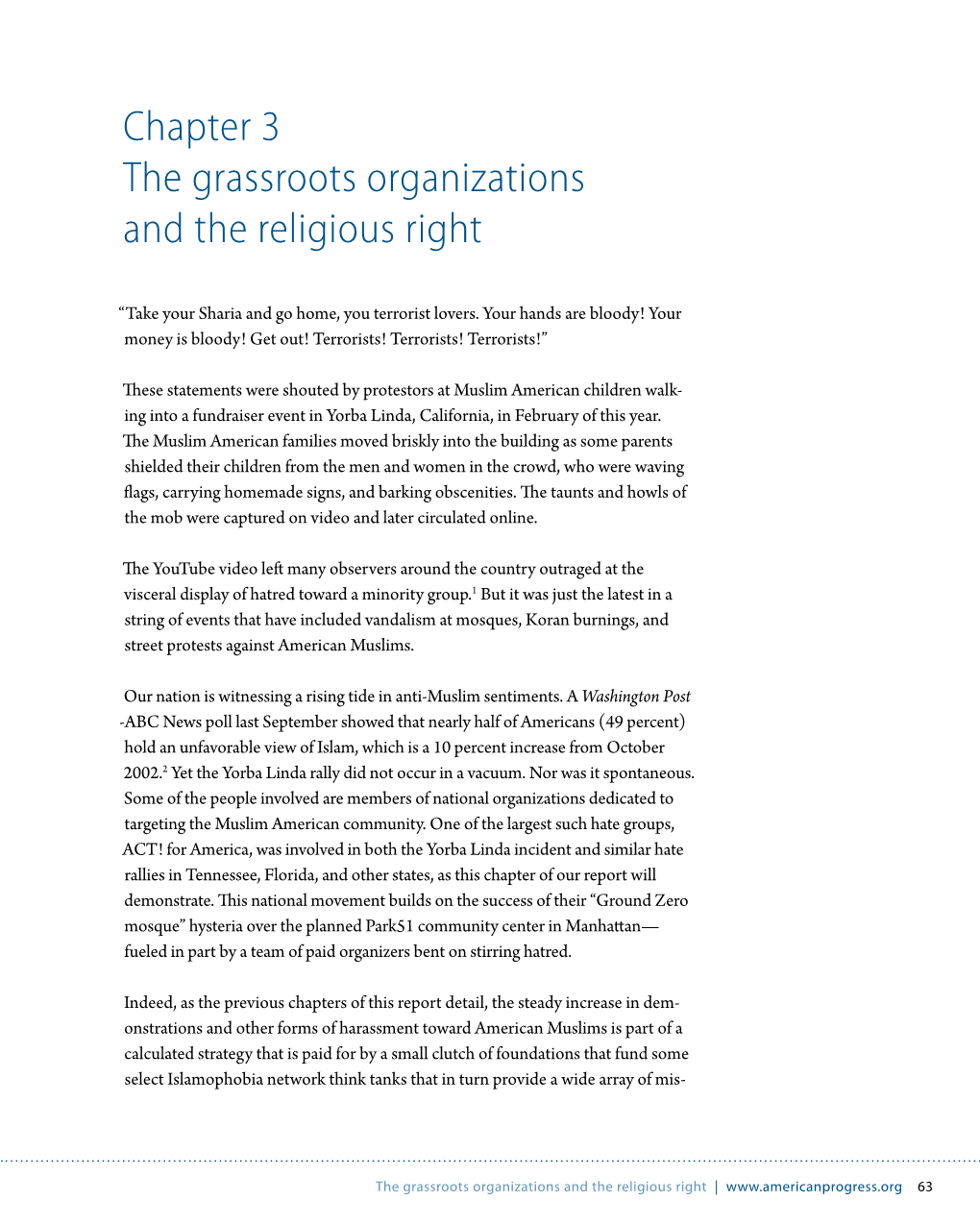 Chapter 3 the Grassroots Organizations and the Religious Right