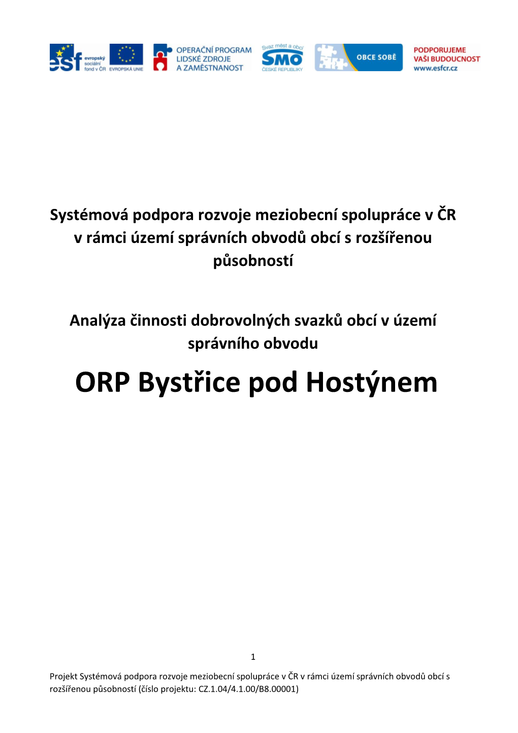 ORP Bystřice Pod Hostýnem