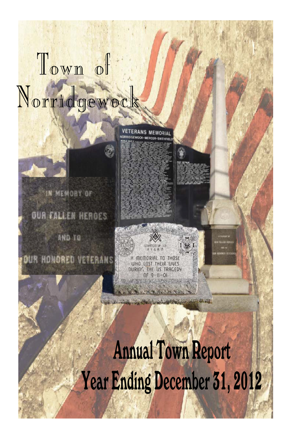 Annual Town Report for Year Ending December 31, 2012