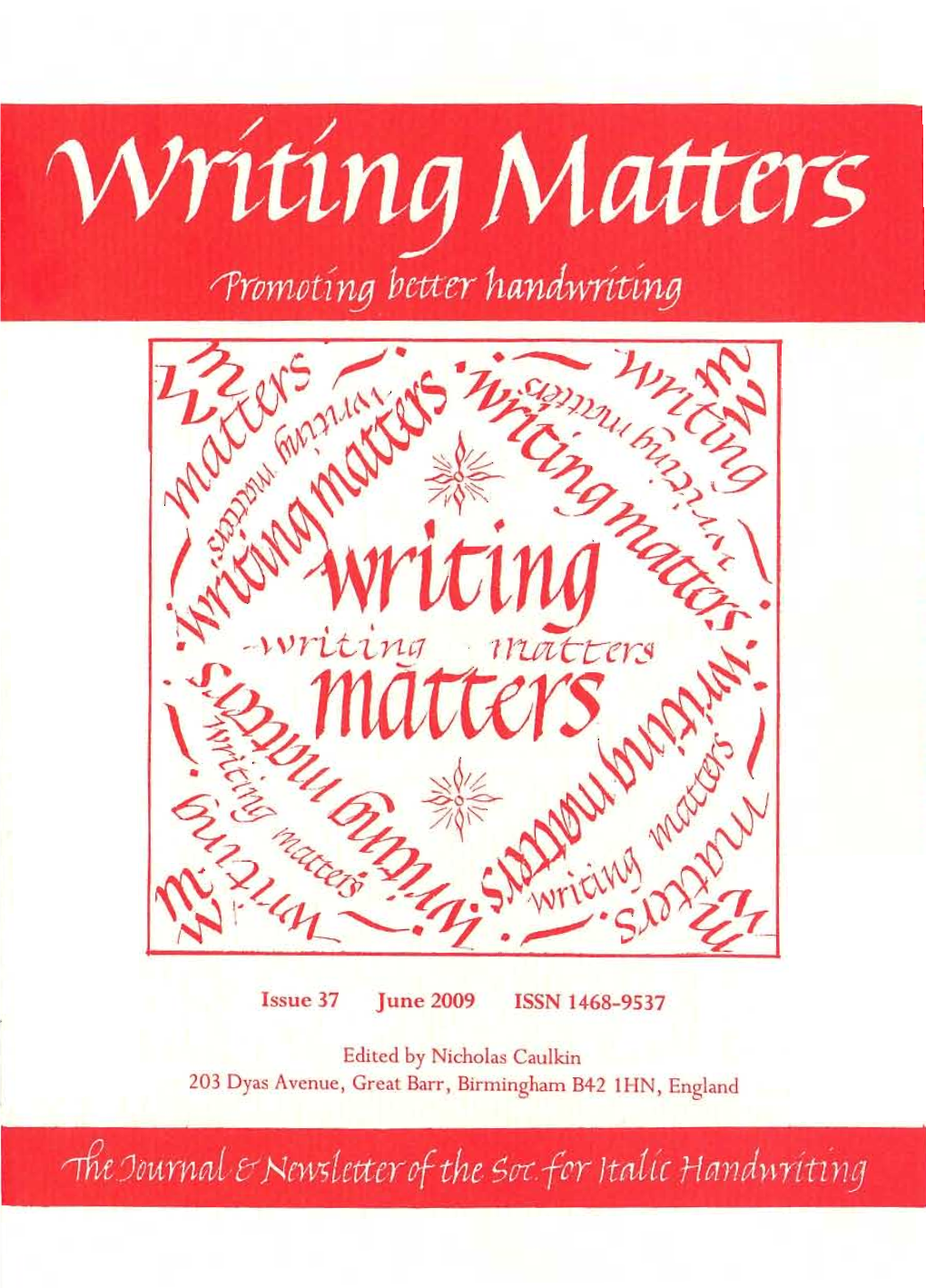 Writing Matters No. 37