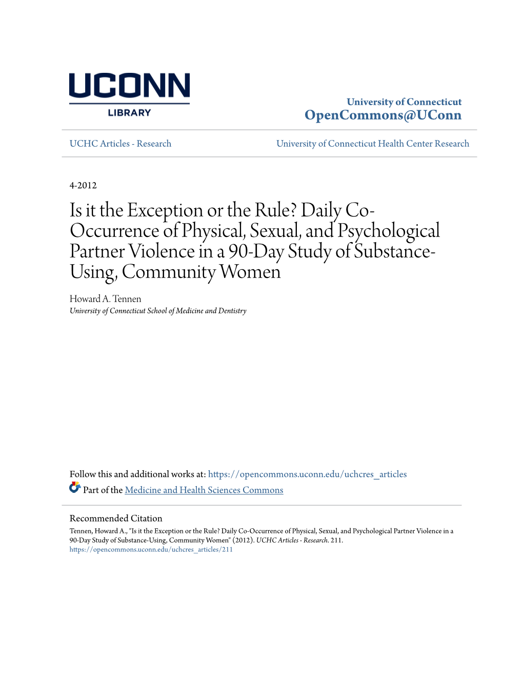 Daily Co-Occurrence of Physical, Sexual, and Psychological Partner Violence in a 90-Day Study of Substance-Using, Community Women