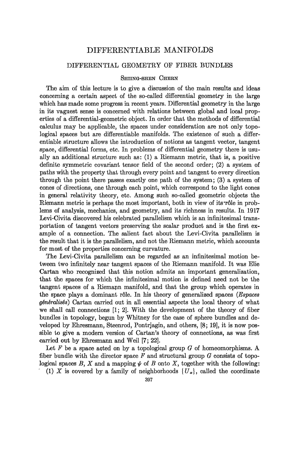 Differentiable Manifolds