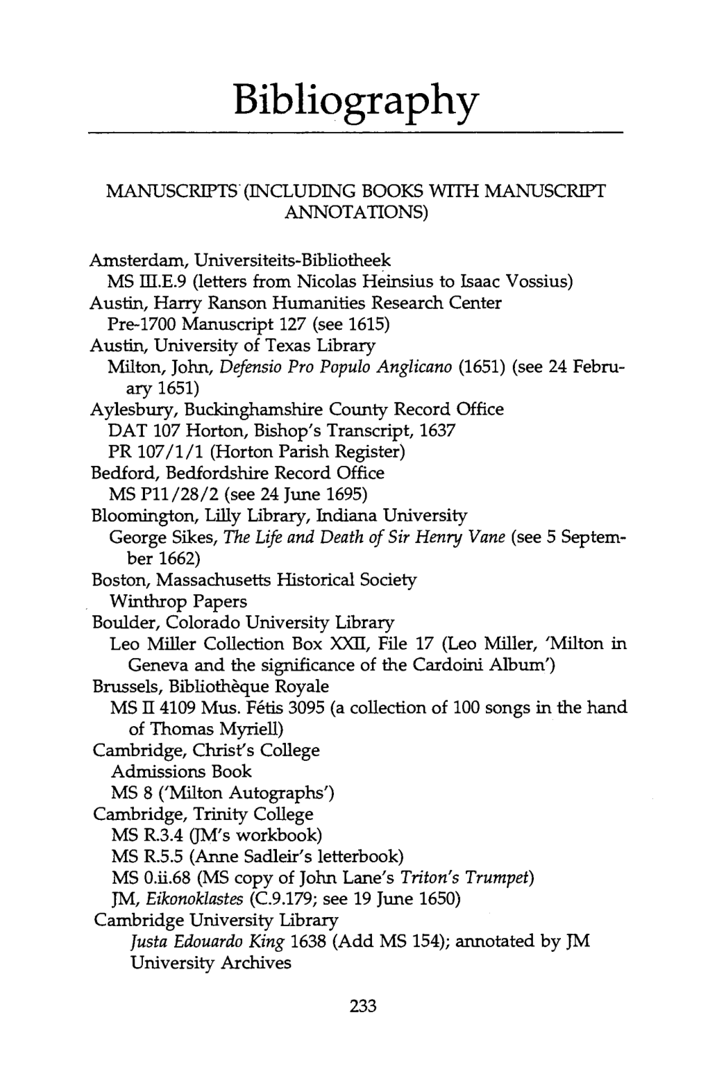 Bibliography