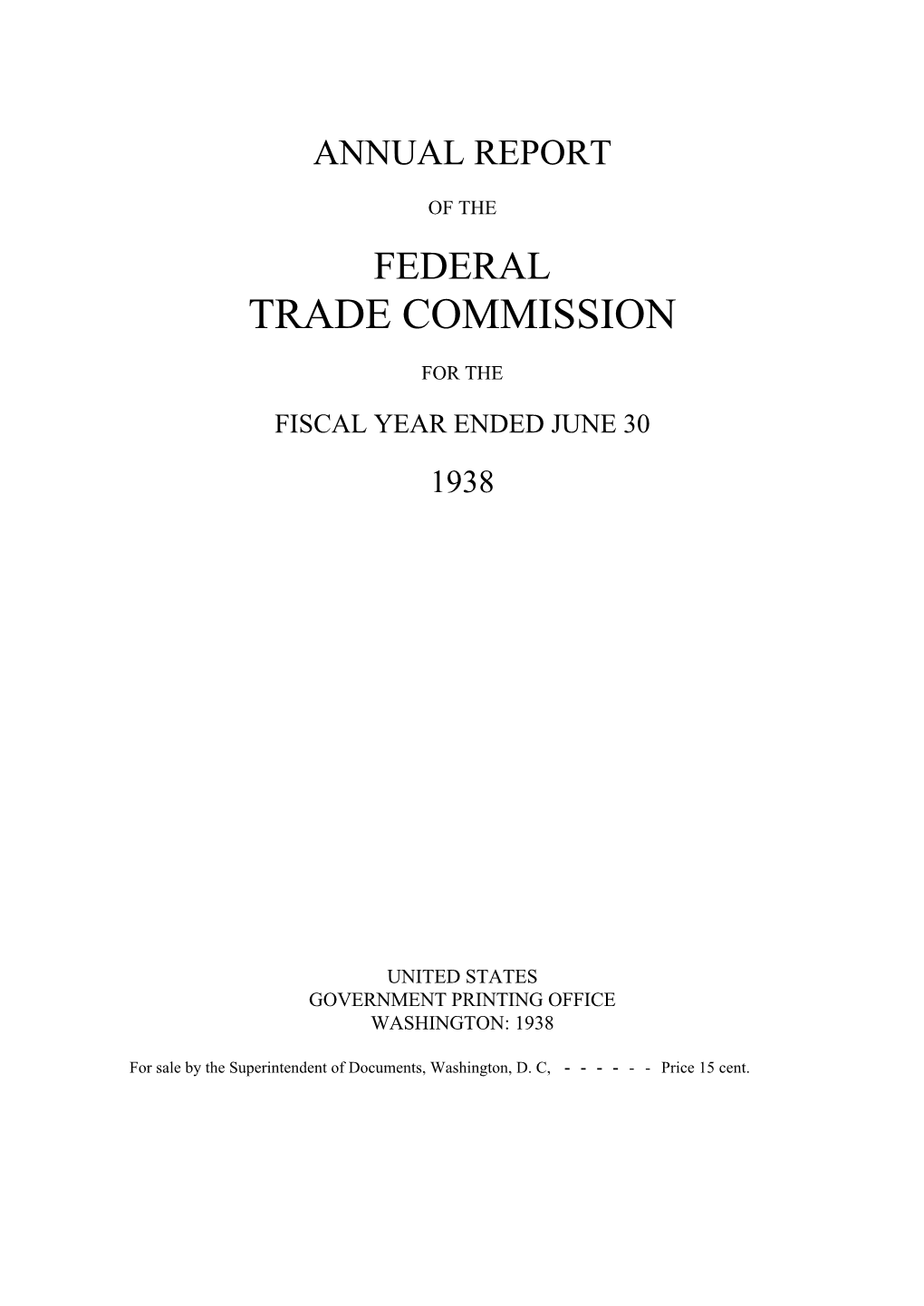 1938 Annual Report