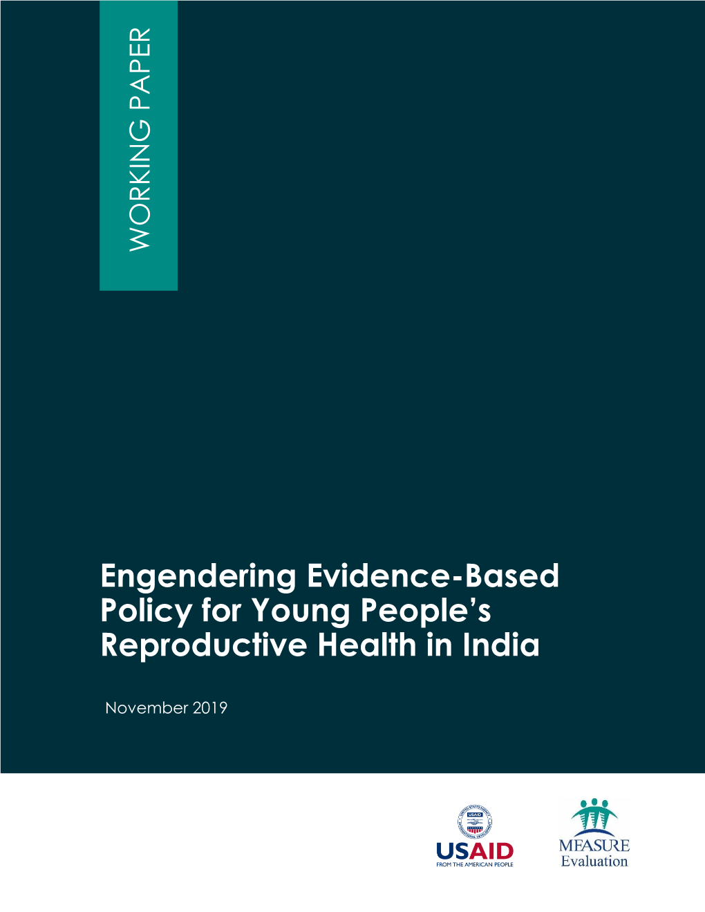 Engendering Evidence-Based Policy for Young People's Reproductive