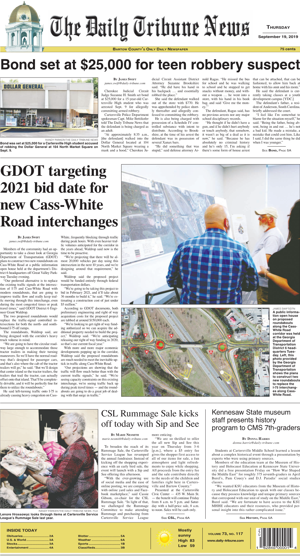 GDOT Targeting 2021 Bid Date for New Cass-White Road Interchanges