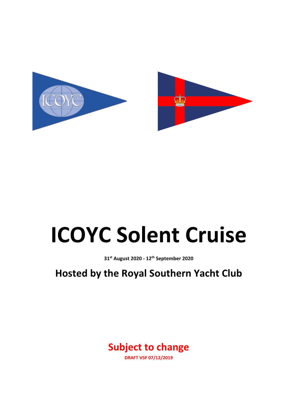 ICOYC Solent Cruise