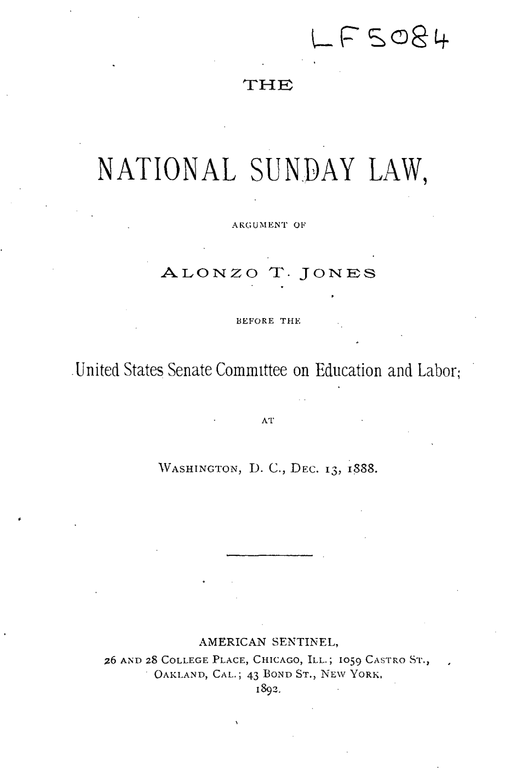 National Sunday Law
