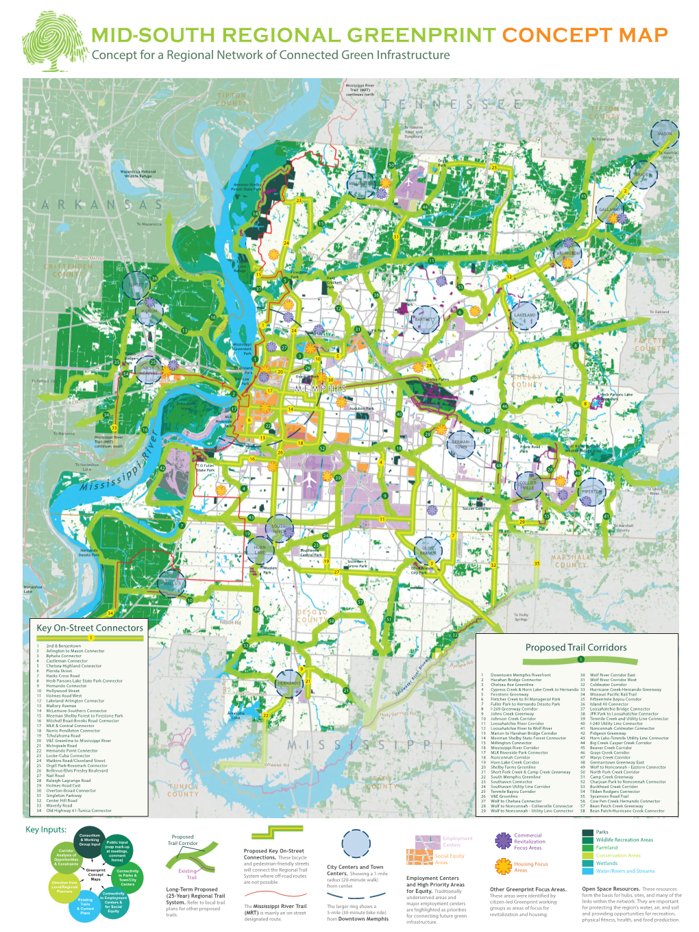 CONCEPT MAP Concept for a Regional Network of Connected Green Infrastructure