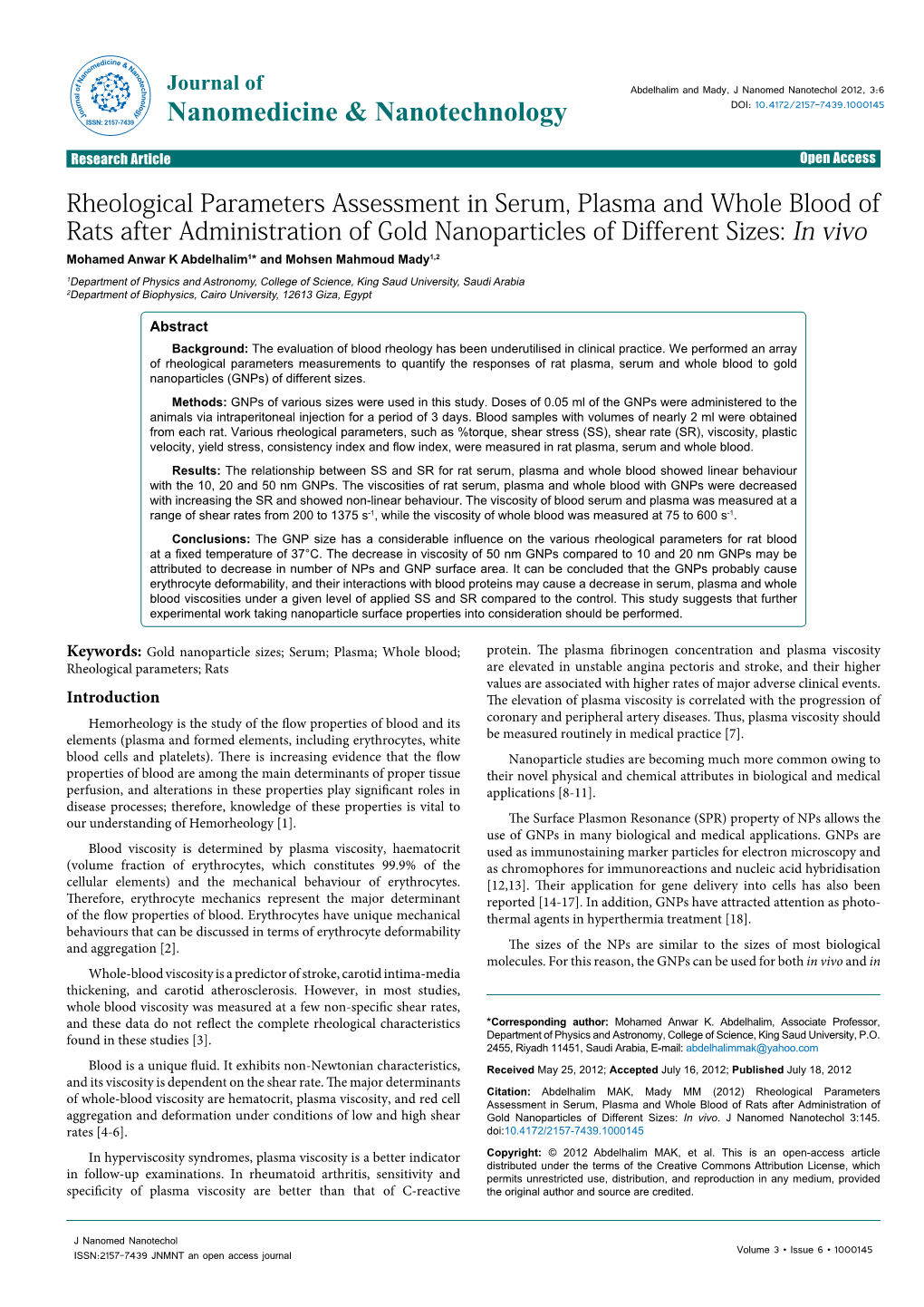 Rheological Parameters Assessment in Serum, Plasma and Whole Blood