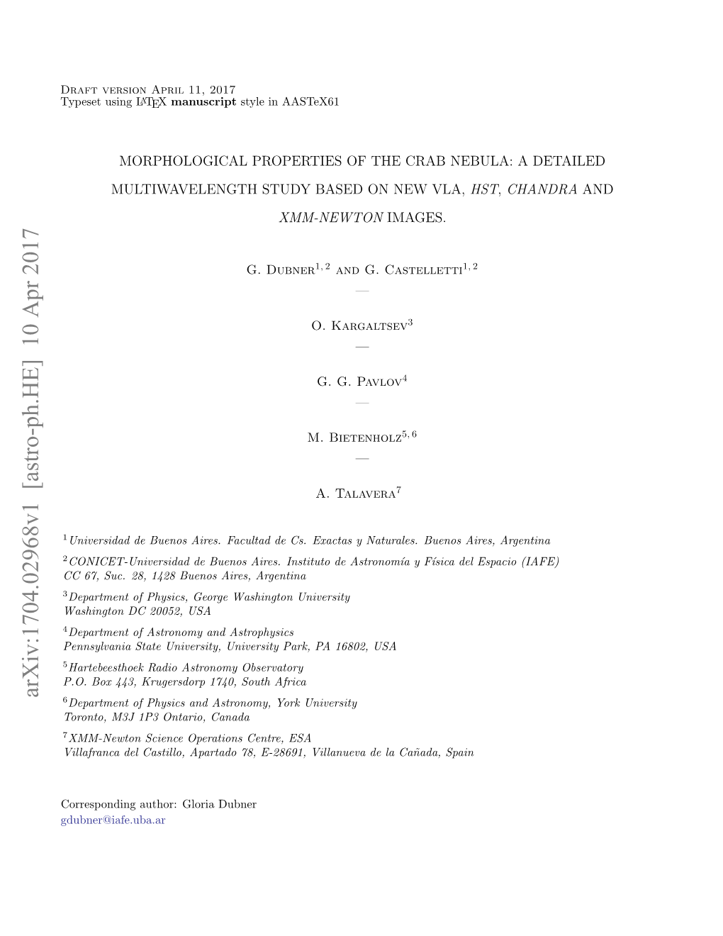 Arxiv:1704.02968V1 [Astro-Ph.HE] 10 Apr 2017