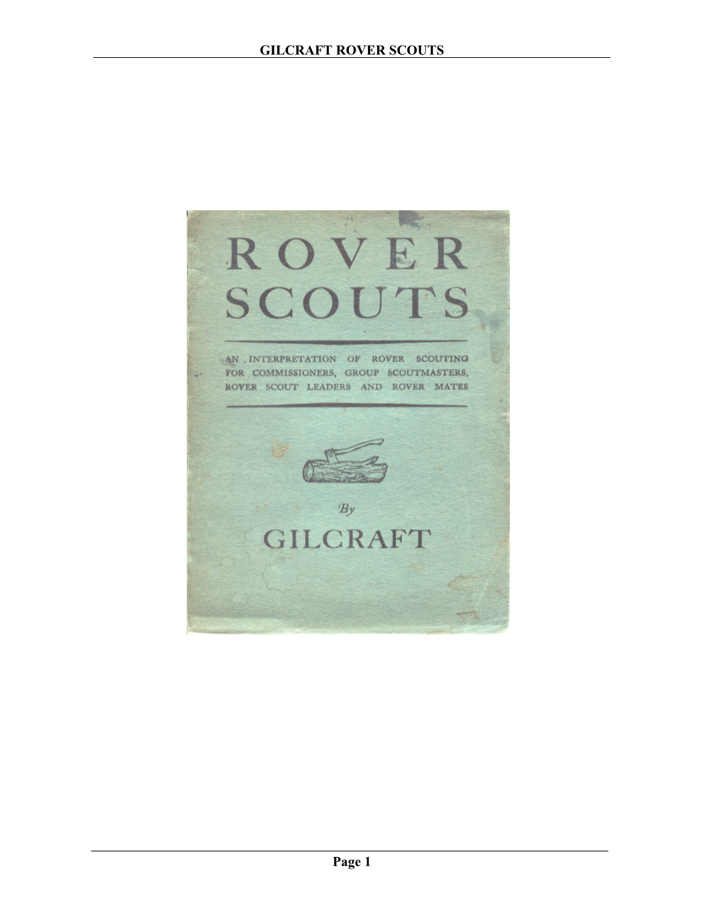 Gilcraft's Rover Scouts