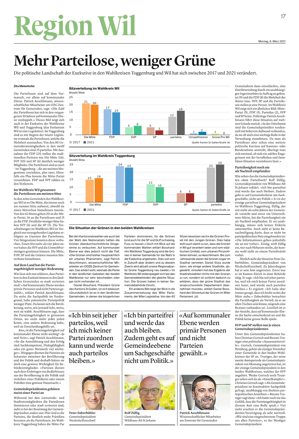 Mehrparteilose,Wenigergrüne