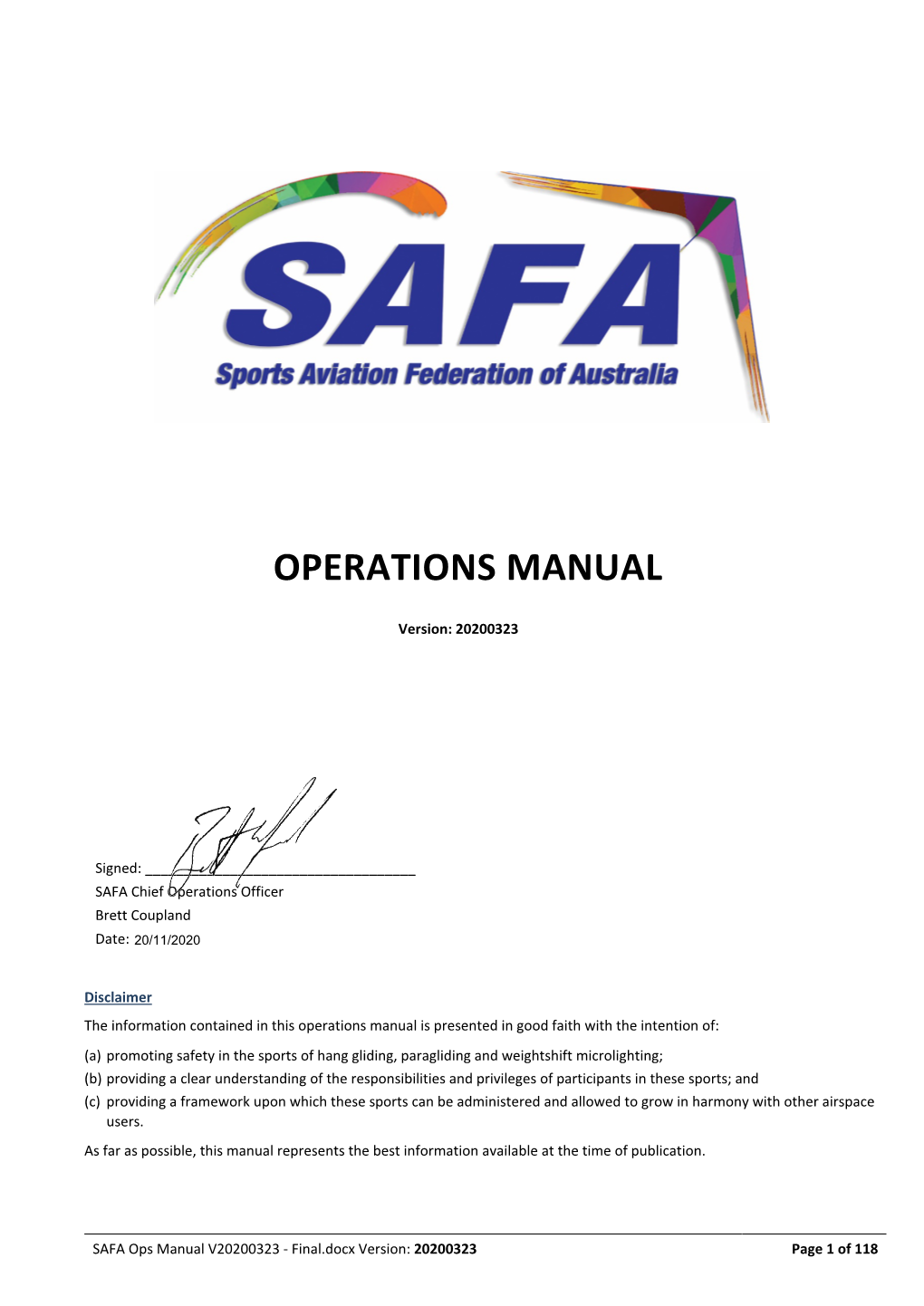 Operations Manual