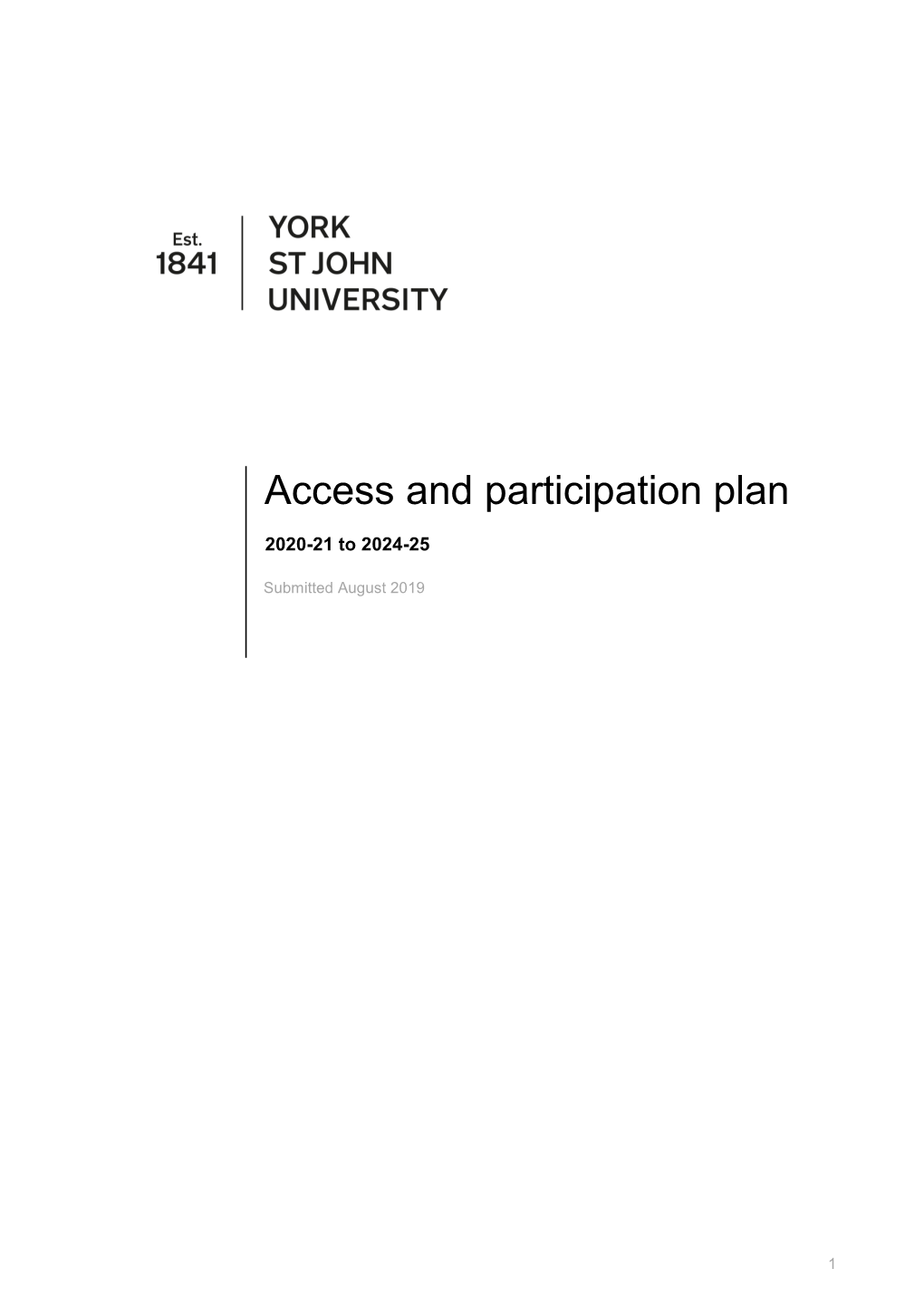 Access and Participation Plan
