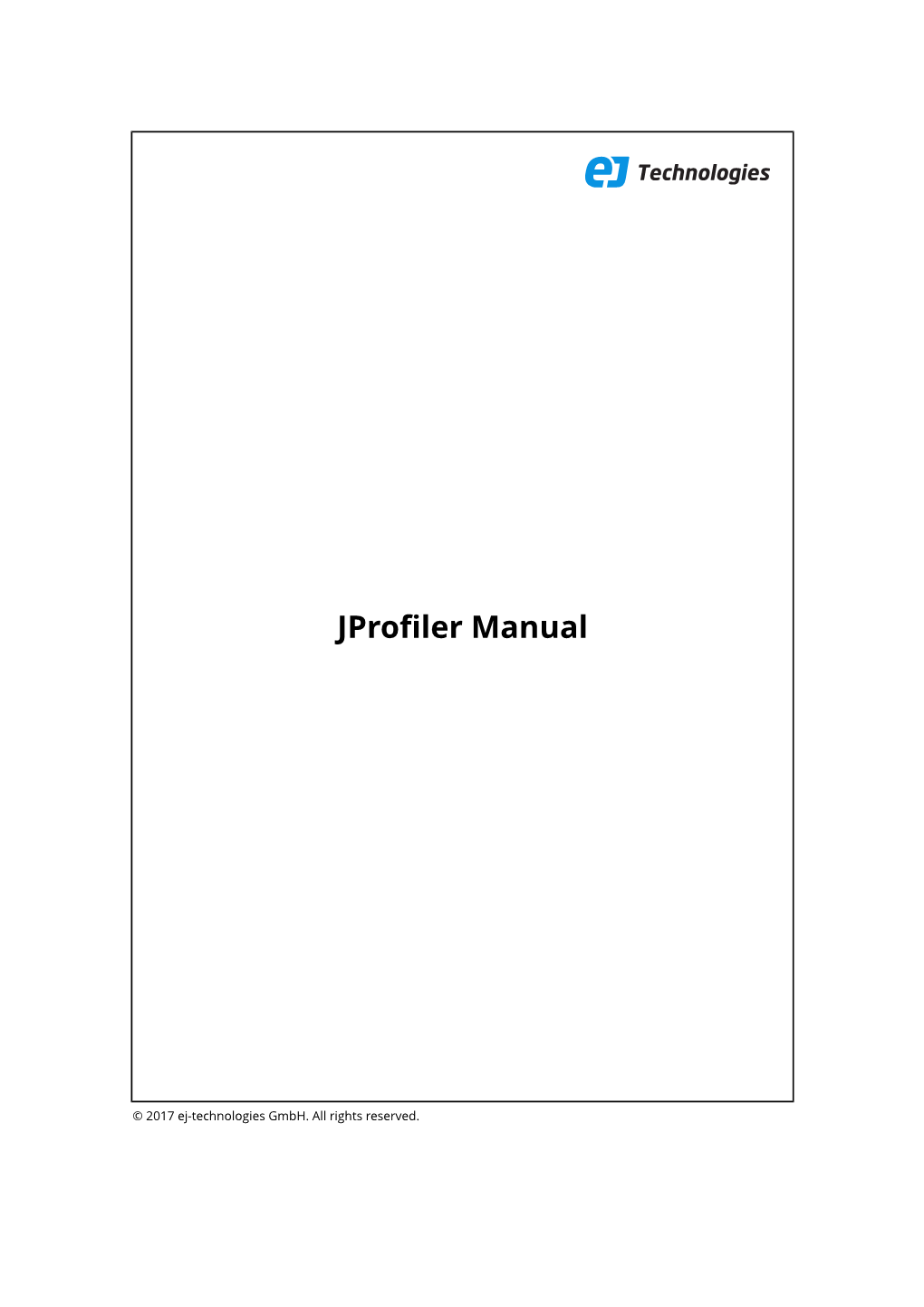 Jprofiler Manual