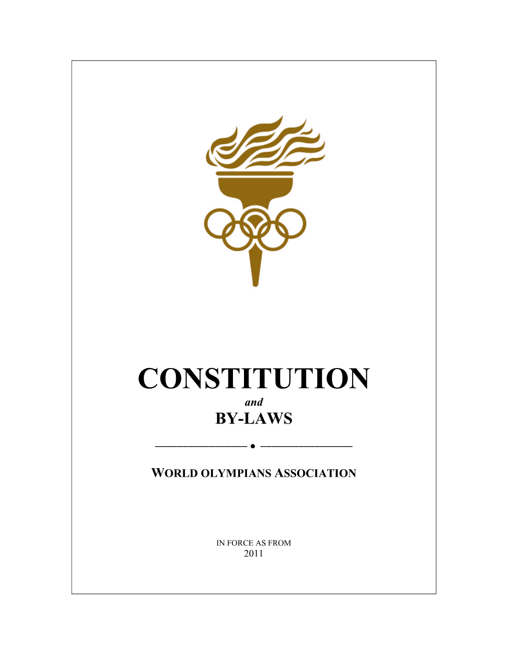 CONSTITUTION and BY-LAWS