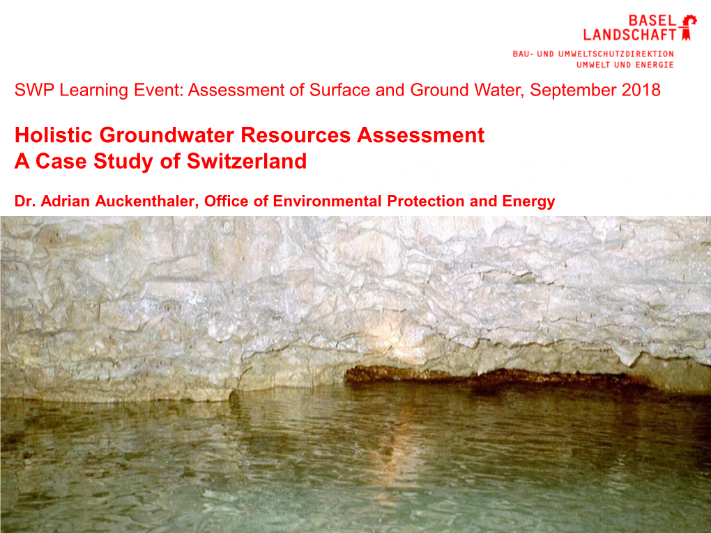 Holistic Water Resources Assessment in Canton Basel