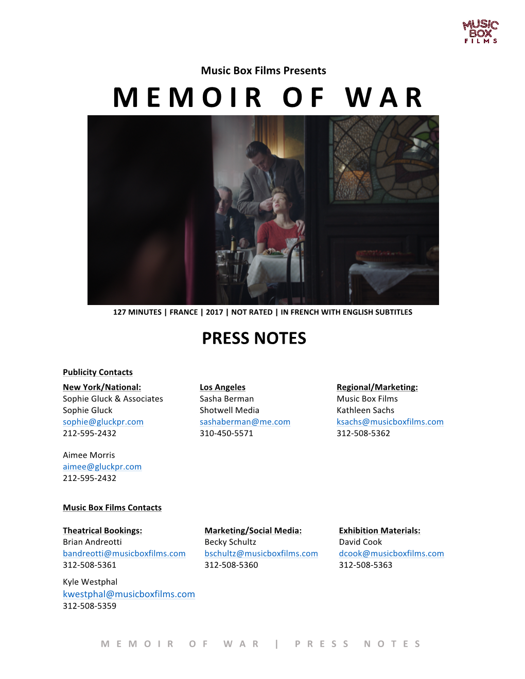 Memoir of War