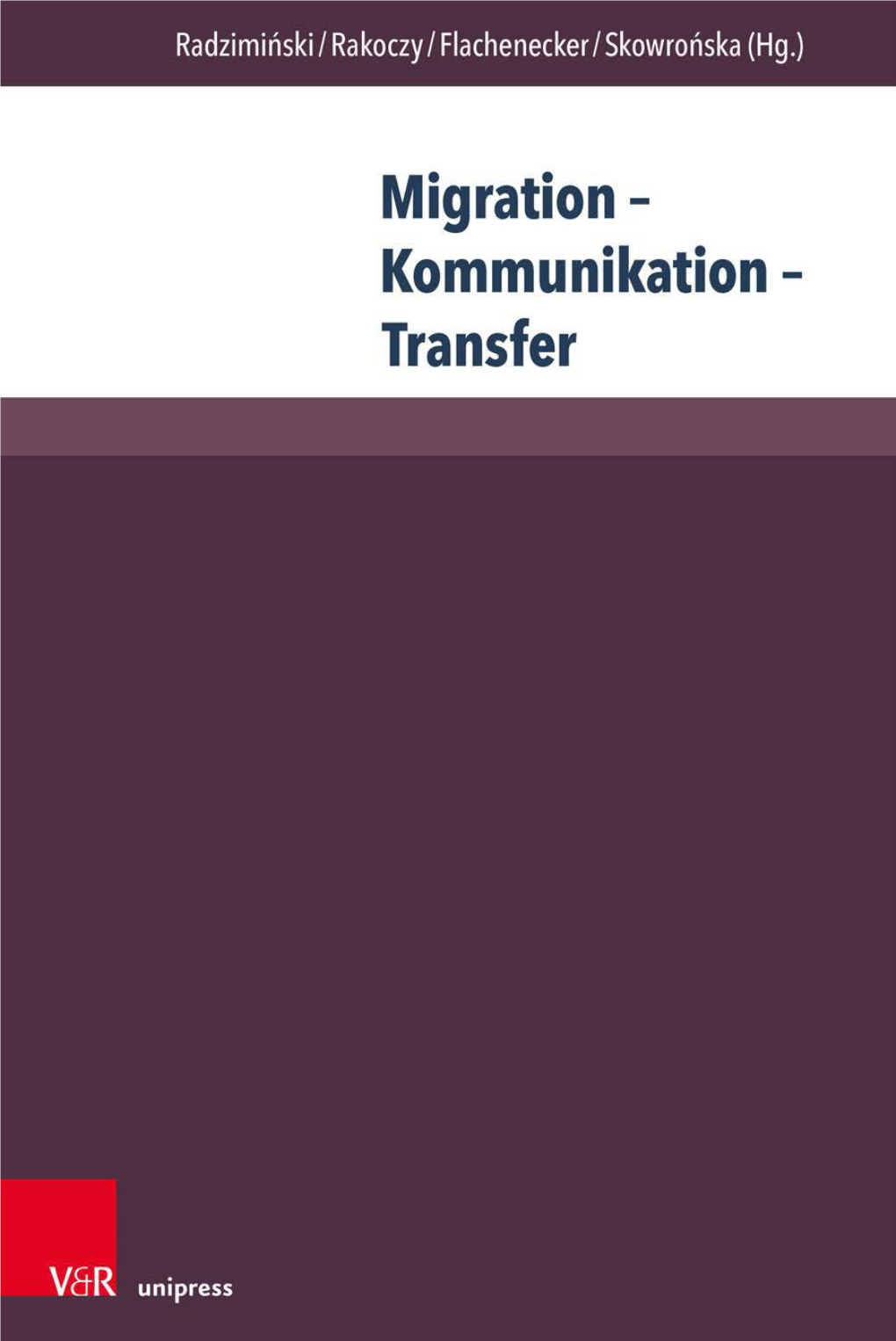 Migration – Kommunikation – Transfer