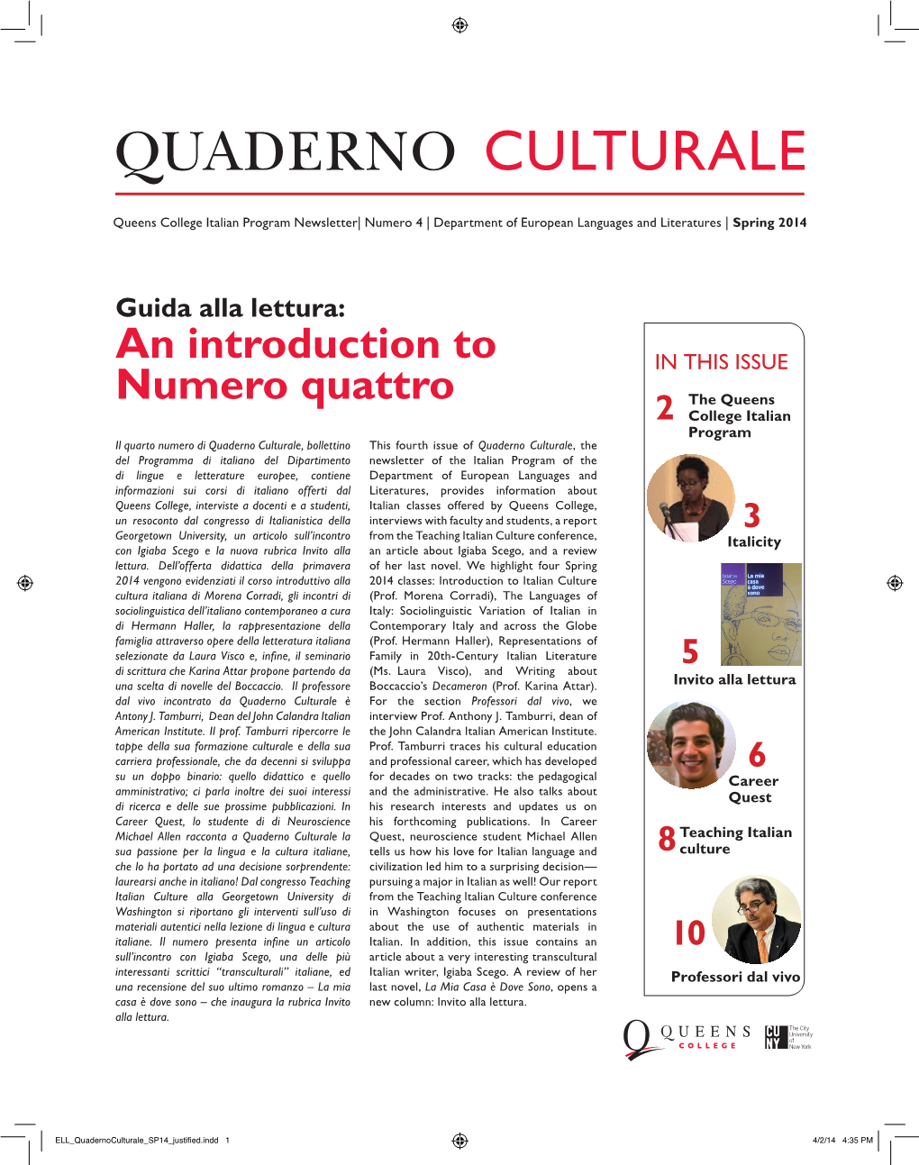 Quaderno Culturale