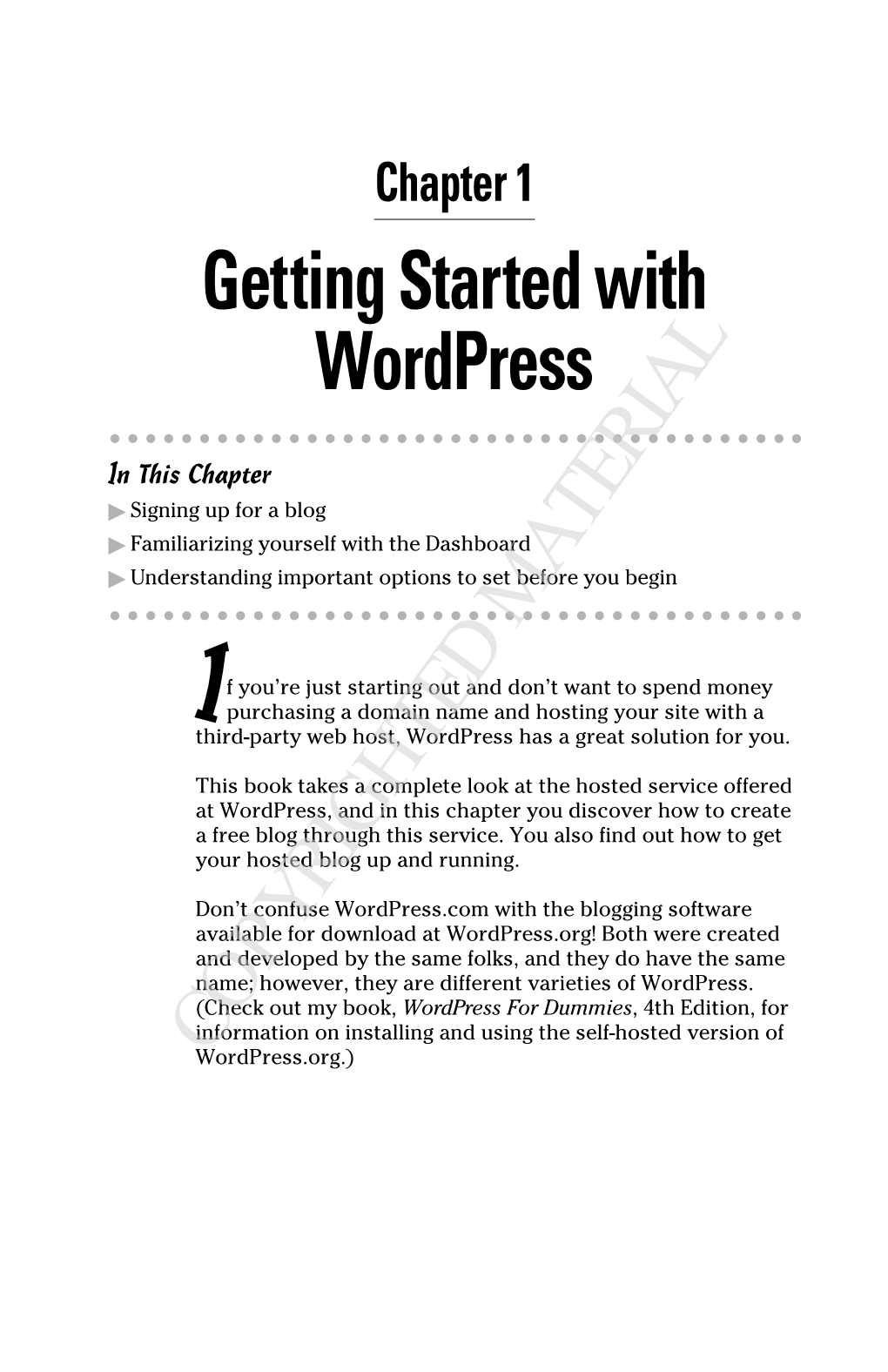 Getting Started with Wordpress