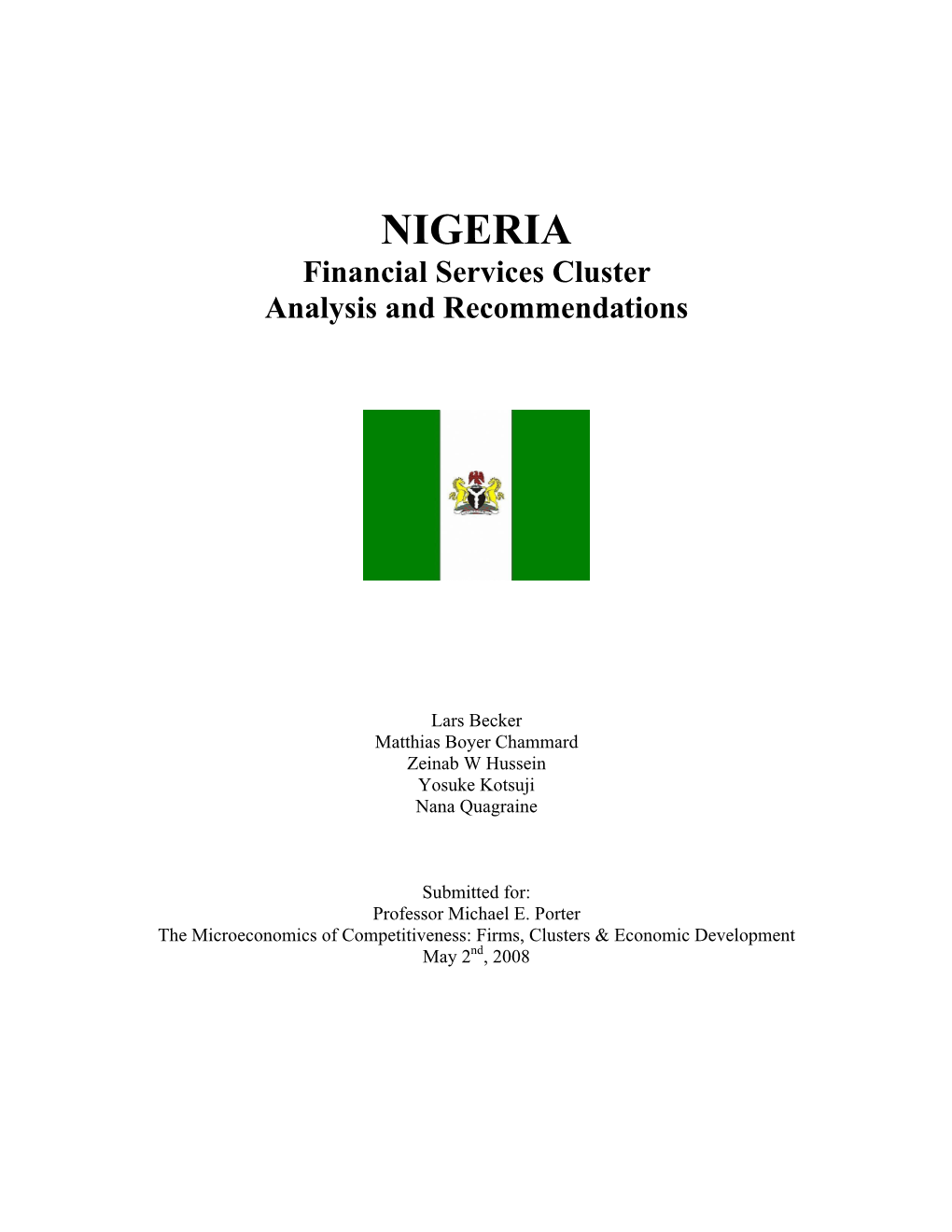 Nigeria: Financial Services Cluster Analysis and Recommendations