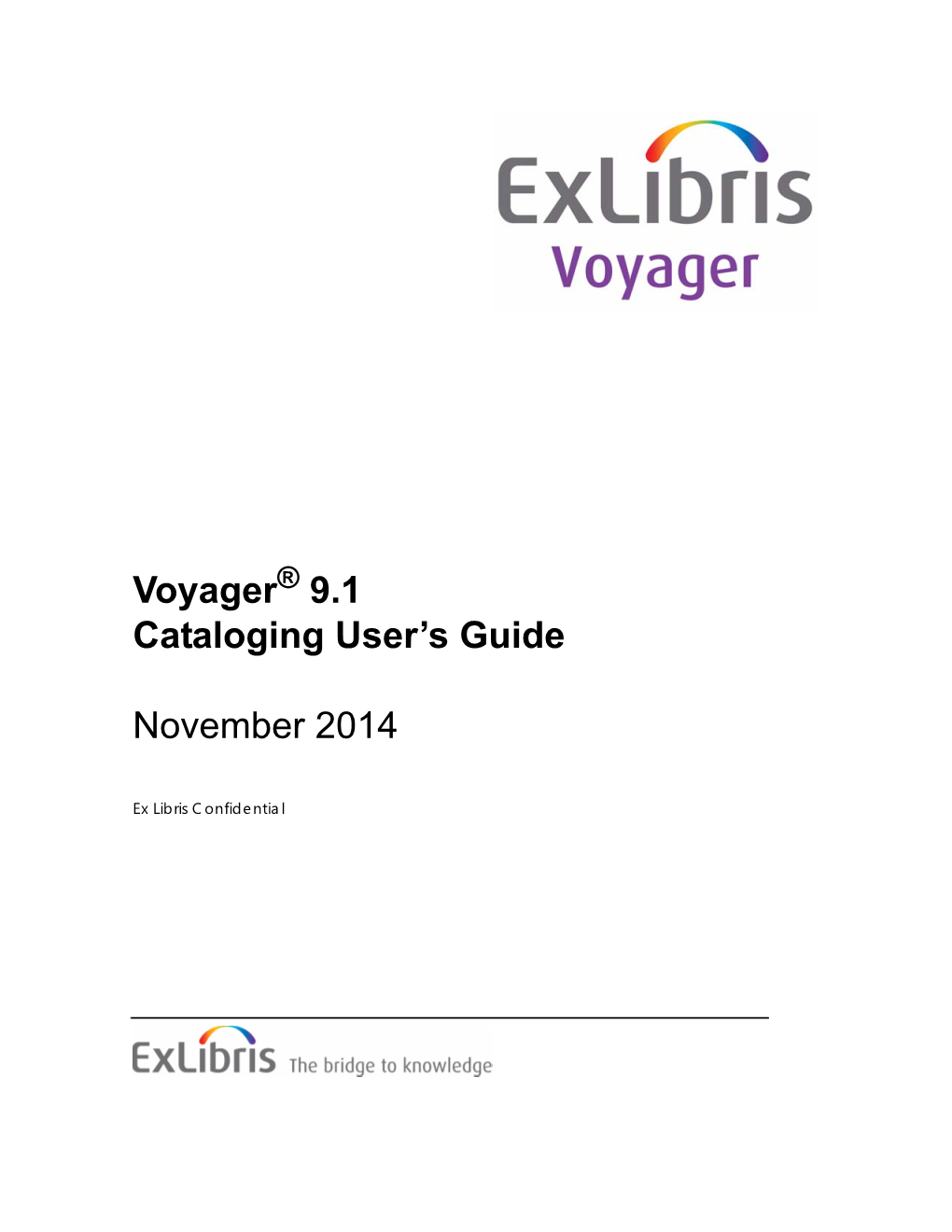 Cataloging User's Guide