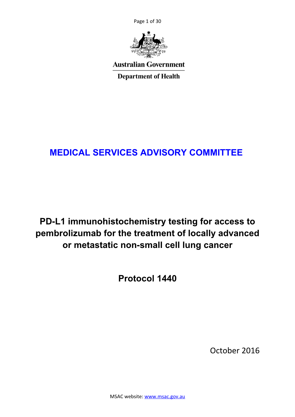 Medical Services Advisory Committee s1