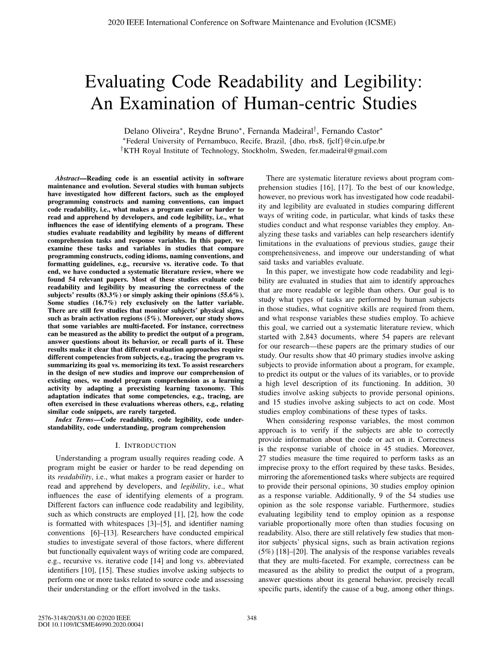 Evaluating Code Readability and Legibility: an Examination of Human-Centric Studies