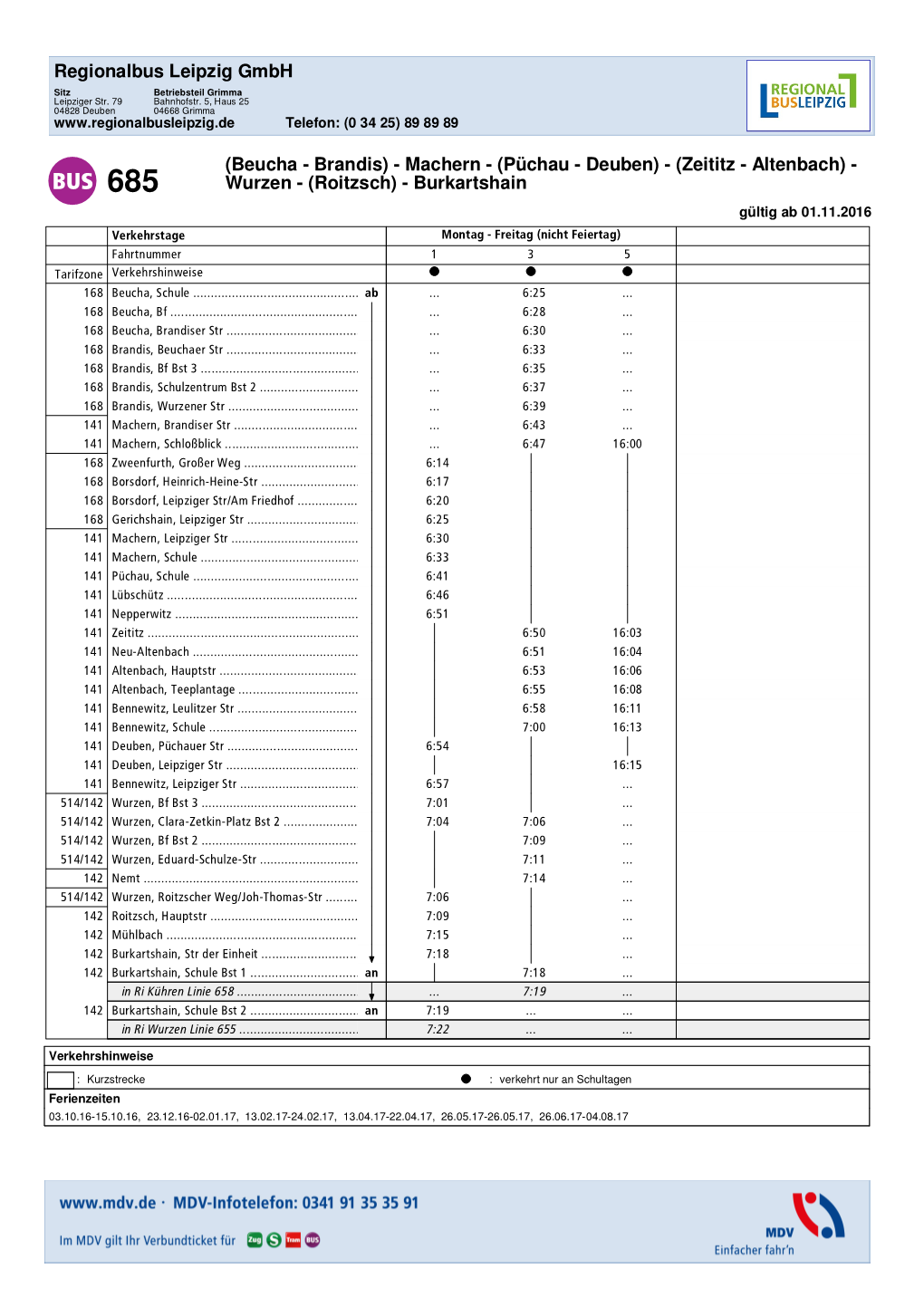 Gesamt-Aushangfahrplan Drucken