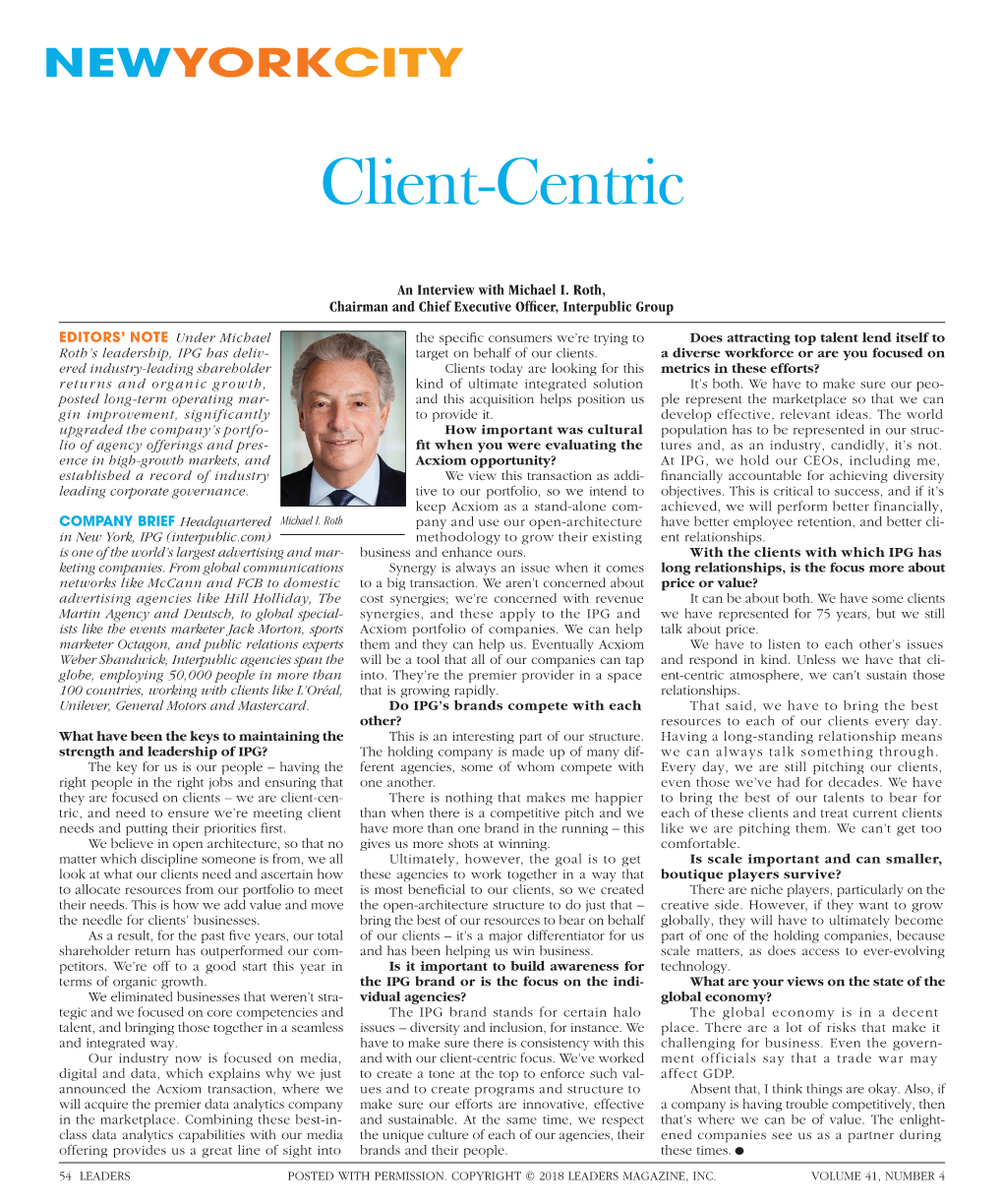 Client-Centric